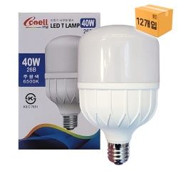 [박스단위 12개입]<br>LED 40W E26 코넬 T램프